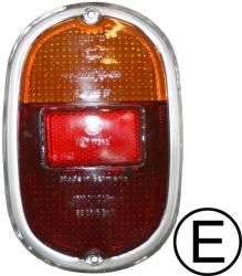 Rückleuchtenglas links/rechts gelb/rot E-Marke Hella