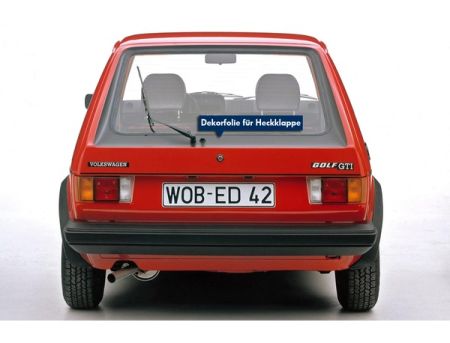 Heckklappendekor Golf 1 GTI