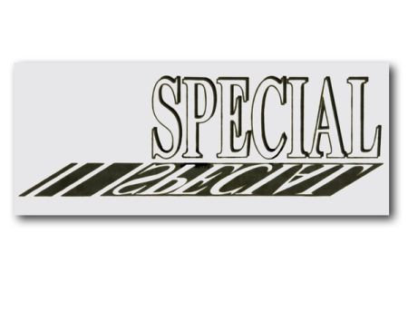 Folienschriftzug "SPECIAL" für Seitenteil, rechts silber/schwarz VW Passat 1992-1993