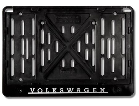 VW Käfer Kennzeichenhalter Chrom vorne 44.5x10.5cm - Bekabo