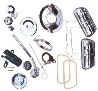 Chrom Motor Kit 1200 8/1966 bis 7/1975 bis 7/1972 13/15/1600