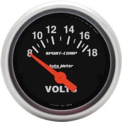 Voltmeter 8-18 Volt, Ø 67 mm (Autometer)
