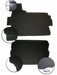Kofferraumteppich 2-Teilig schwarz