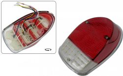 LED-Rücklichtglas rot / rot / klar 12 Volt