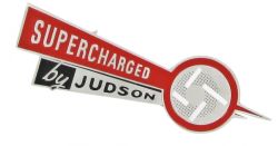 Schild Supercharged by Judson (145 x 45 mm)