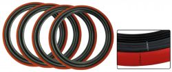 Red Line Bandringe Reifeneinsatz (2,5 cm schwarz, 2,5 cm...