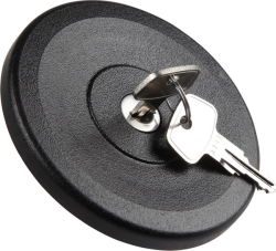 Tankdeckel abschliessbar schwarzes Plastik m/Schlüssel