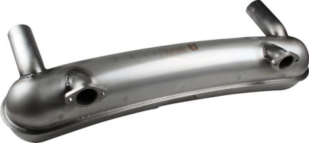 Racing-Schalldämpfer mit Bolt-On Flanschen Abstand zwischen Endrohre 760 mm. Edelstahl. Endrohre Durchmesser Ø63.50mm SSI