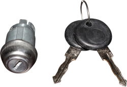 Zündschalter mit Schlüsseln und Stahlrosette